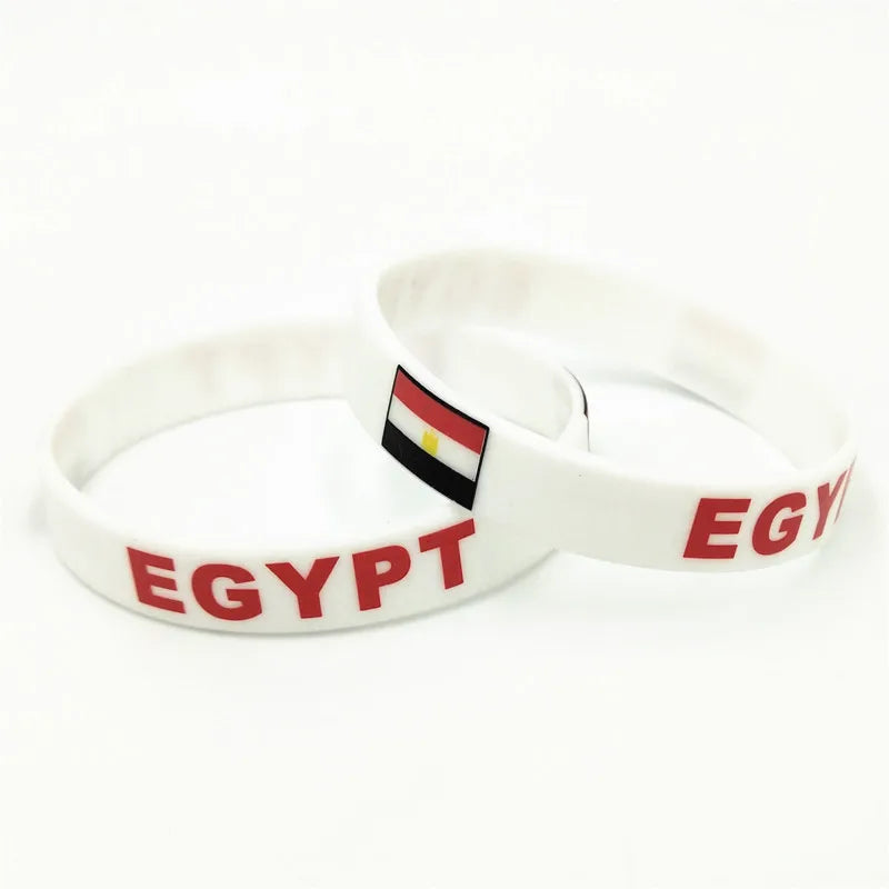 1PC Country World Flag Logo Sport Silicone Wristband National Football Fans Elastic Rubber Bracelets&Bangles Souvenir Gift SH244