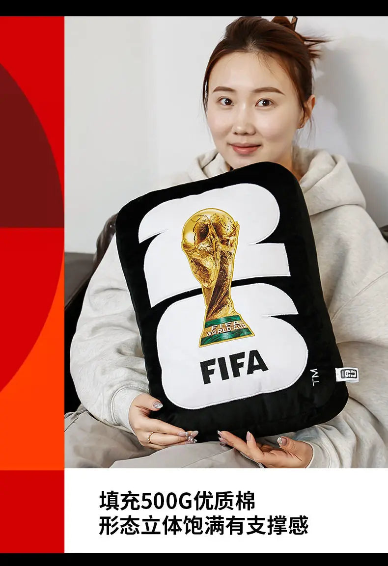 2026 Futbol Throw Pillow with Removable & Washable Cover