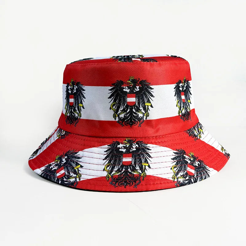 2026 Countries National Flag Bucket Hat Men Women Football Fan Party Football Cup Reversible Sun Hat Soccer Fans Fisherman Hat