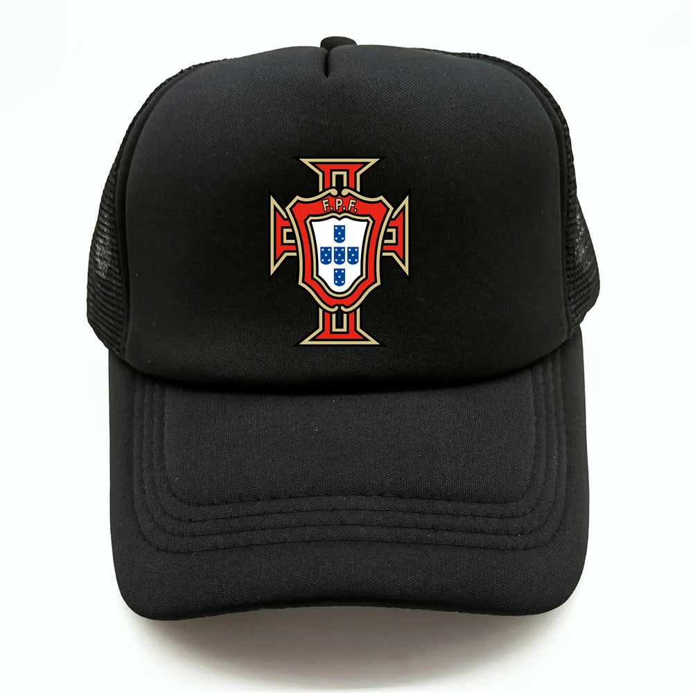 Portugal Trucker Caps Men Hat Baseball Cap Cool Summer Unisex Mesh Net Portugal National Footballer Hats