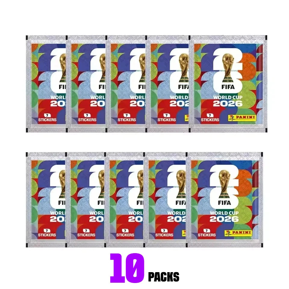 Panini FIFA 2026 World Cup Official Collectible Stickers Full Box 50 Packs Football Fan Sports Collection Souvenir