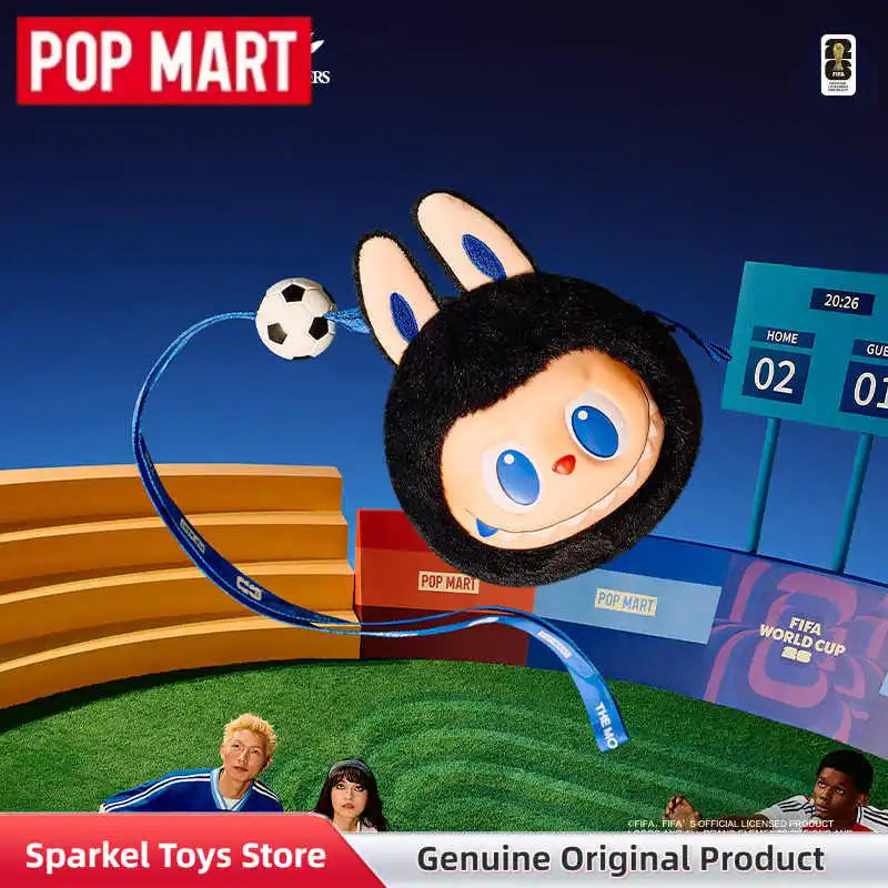 POPMART The Monsters Labubu Fifa Catch The Win Vinyl Plush Doll Football Themed Figure Cute Vinyl Plush Pendant Blind Box Gift