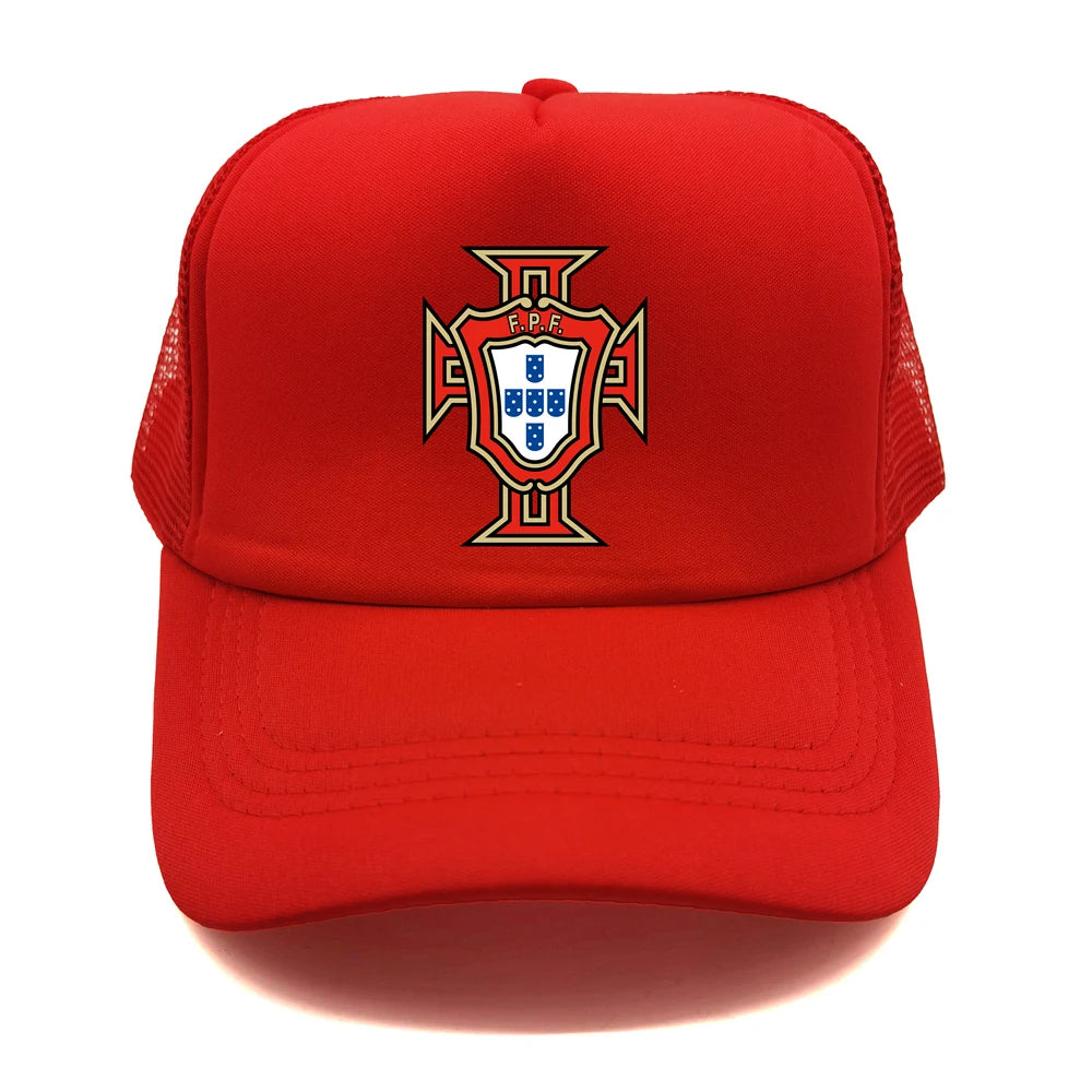 Portugal Trucker Caps Men Hat Baseball Cap Cool Summer Unisex Mesh Net Portugal National Footballer Hats