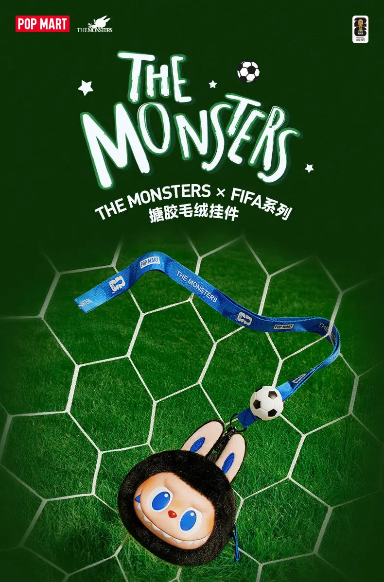 POPMART The Monsters Labubu Fifa Catch The Win Vinyl Plush Doll Football Themed Figure Cute Vinyl Plush Pendant Blind Box Gift