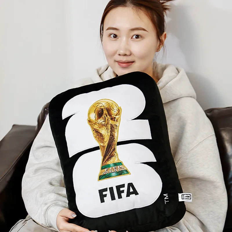 2026 Futbol Throw Pillow with Removable & Washable Cover