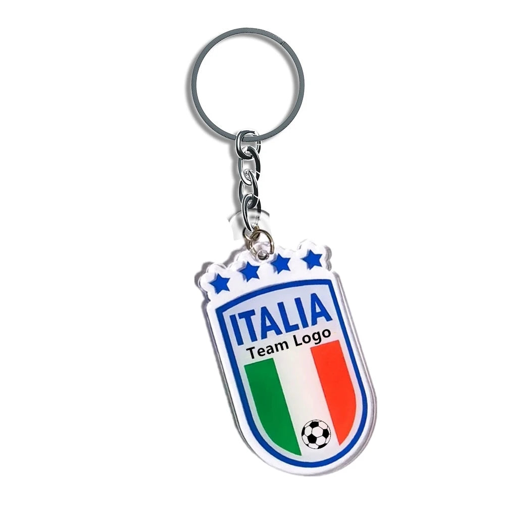 Asia American European Football Leagues Teams Real Soccer Craft Real Football Ornaments All Clubs Madrid Acrylic Plaques 1Pcs