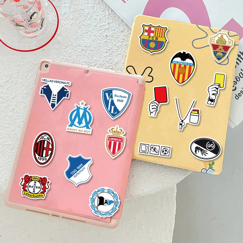 100pcs Football Club Logo Laptop Luggage Guitar Waterproof Decorative Graffiti