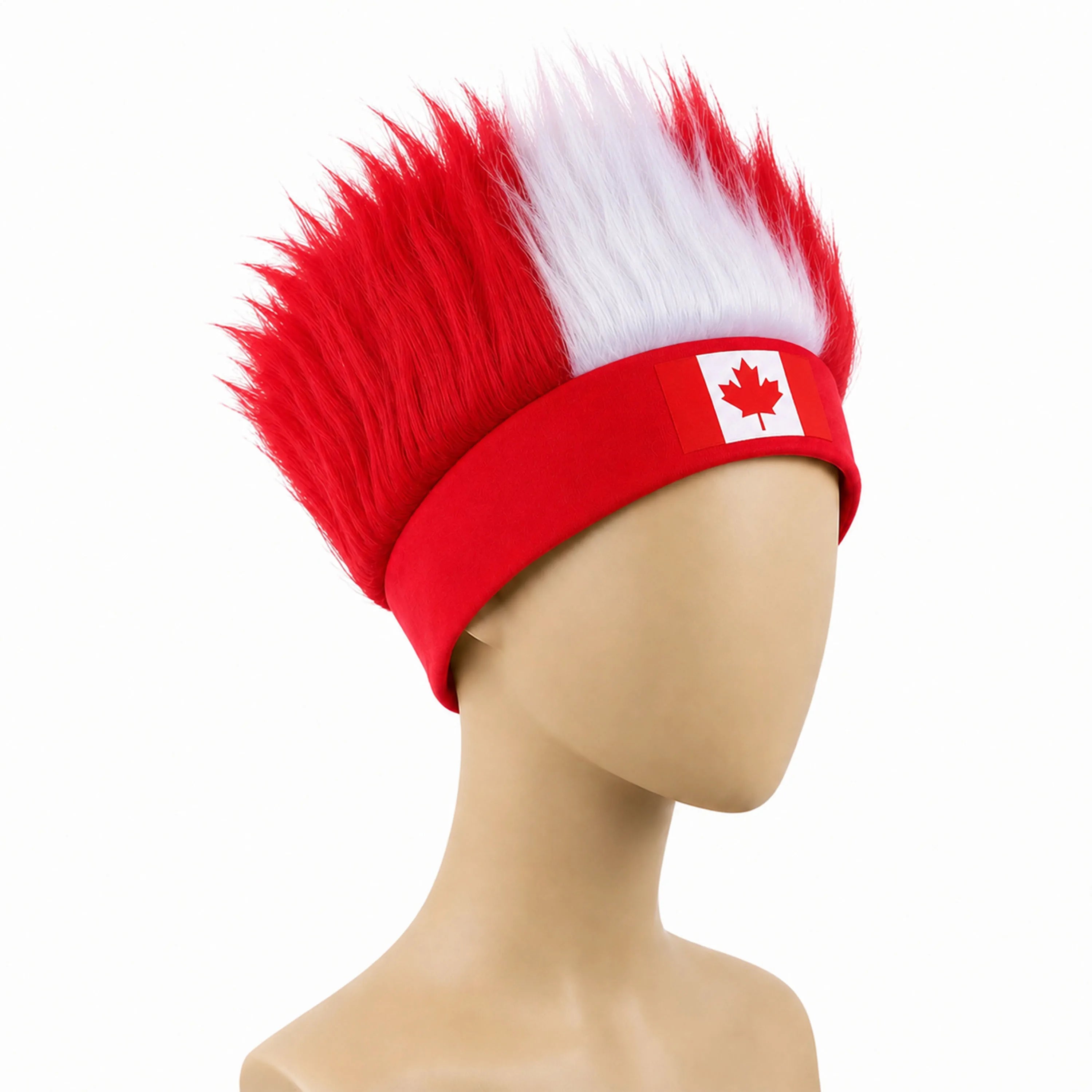 World Cup Wig with Logo, National Flag Colors,Headgear,Fan Wigs CostumeBrazil, Argentina, France, Germany, Mexico, United States