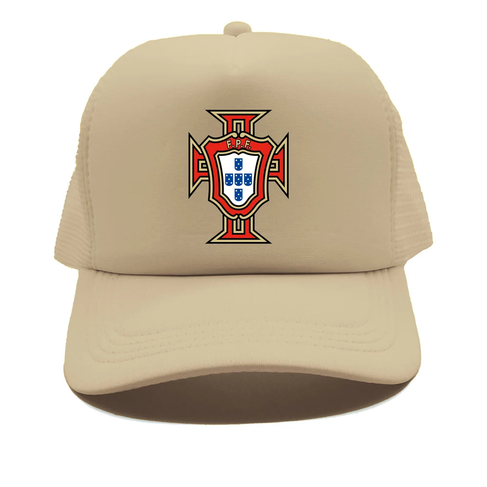 Portugal Trucker Caps Men Hat Baseball Cap Cool Summer Unisex Mesh Net Portugal National Footballer Hats