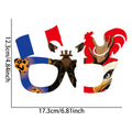 2026 World Football Competition Flag Eyeglass Frames, Soccer Fans Cheering Props for Cheerleading