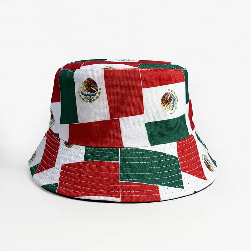 2026 Countries National Flag Bucket Hat Men Women Football Fan Party Football Cup Reversible Sun Hat Soccer Fans Fisherman Hat
