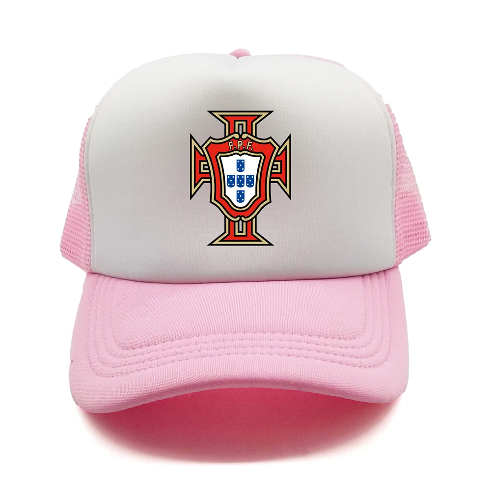Portugal Trucker Caps Men Hat Baseball Cap Cool Summer Unisex Mesh Net Portugal National Footballer Hats