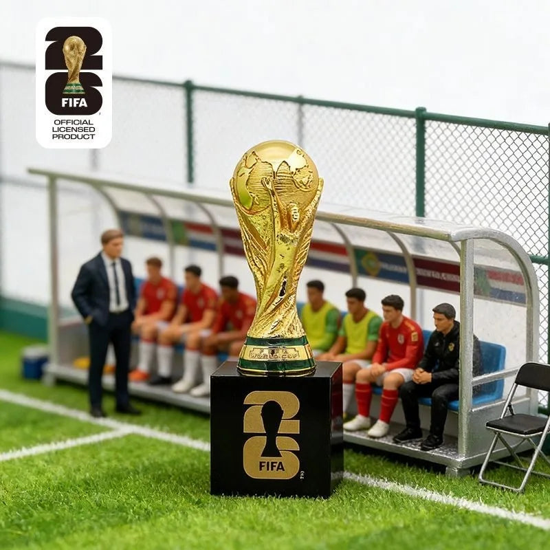FIFA Official Licensed 2026 World Cup 3DTrophy Replica Golden Jules Rimet Trophy Black Base Football Fans Collectible Desk Decor