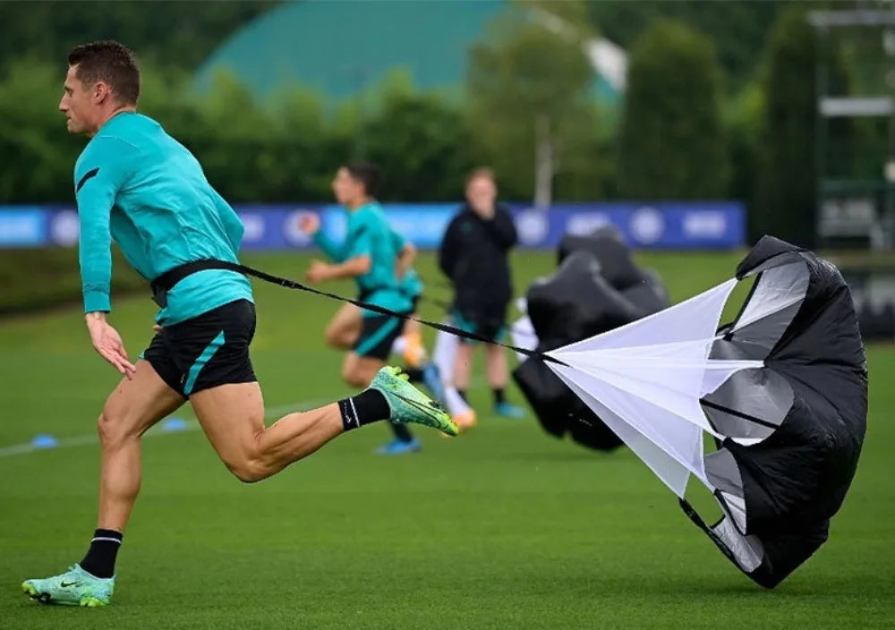 Adjustable Speed Parachute Agility Training Umbrella Football Soccer Resistance Rope Fitness Running Chute Sports Obstacles Tool