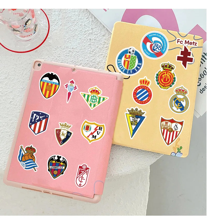 100pcs Football Club Logo Laptop Luggage Guitar Waterproof Decorative Graffiti