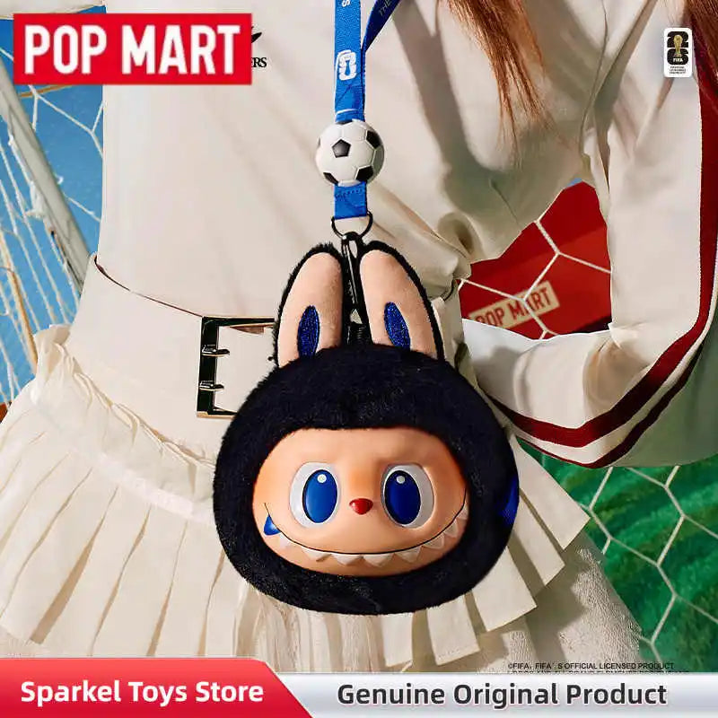 POPMART The Monsters Labubu Fifa Catch The Win Vinyl Plush Doll Football Themed Figure Cute Vinyl Plush Pendant Blind Box Gift