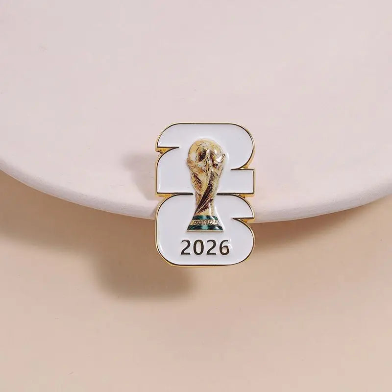 FIFA World Cup Theme Brooch Football Lapel Pin Badge Fashion Clothing Hat Backpack Decoration Souvenir Soccer Fans Collect Gifts