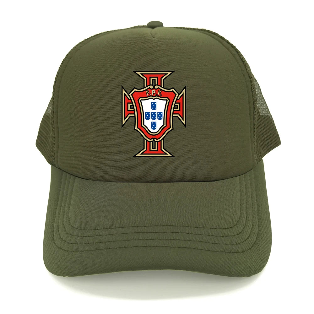 Portugal Trucker Caps Men Hat Baseball Cap Cool Summer Unisex Mesh Net Portugal National Footballer Hats