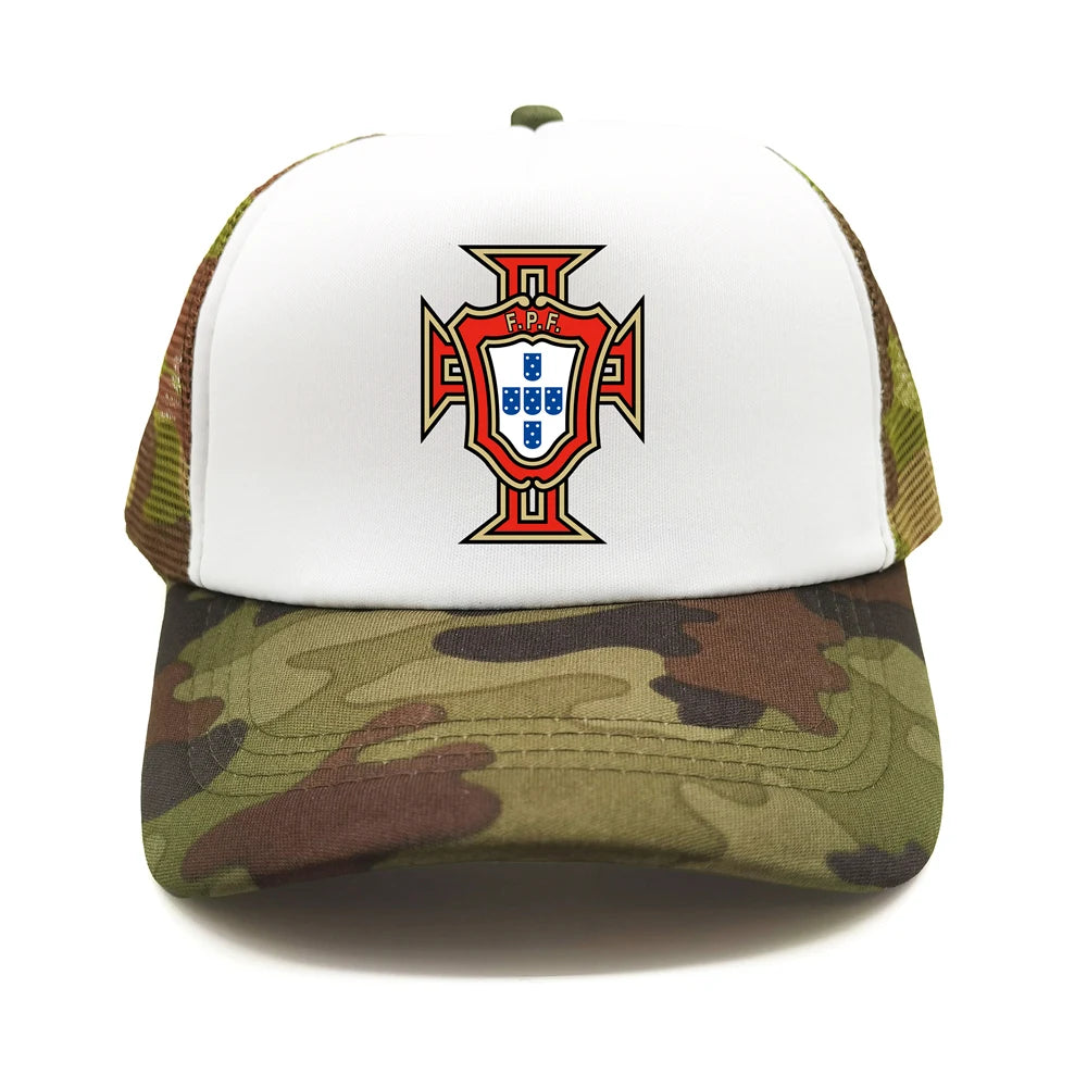 Portugal Trucker Caps Men Hat Baseball Cap Cool Summer Unisex Mesh Net Portugal National Footballer Hats