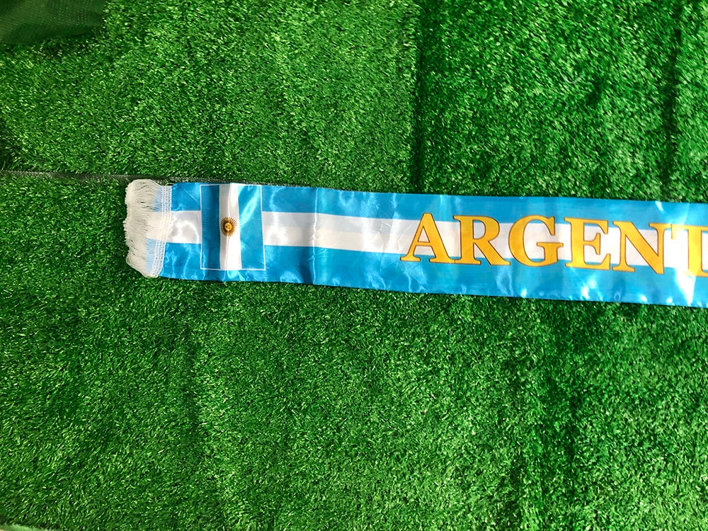 SKY FLAG Argentina scarf 14*130cm Argentina flag Custom Scarf football team Scarf Printing Satin Argentina banner