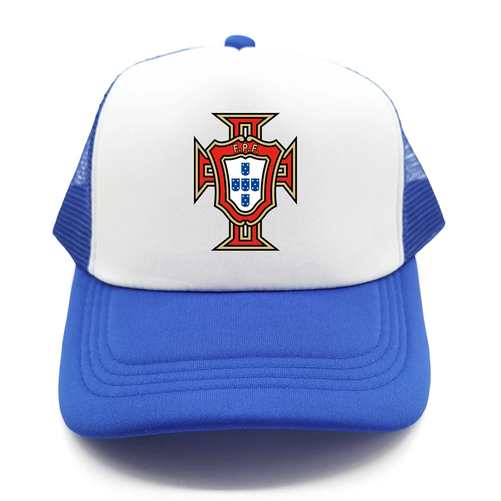 Portugal Trucker Caps Men Hat Baseball Cap Cool Summer Unisex Mesh Net Portugal National Footballer Hats