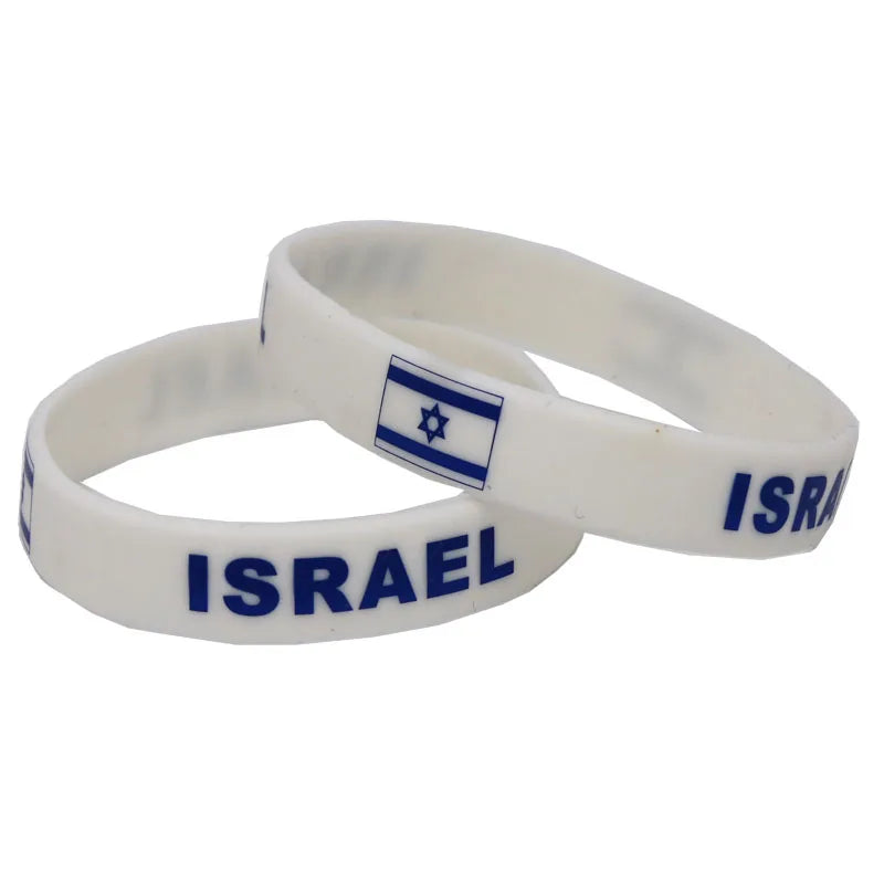 1PC Country World Flag Logo Sport Silicone Wristband National Football Fans Elastic Rubber Bracelets&Bangles Souvenir Gift SH244