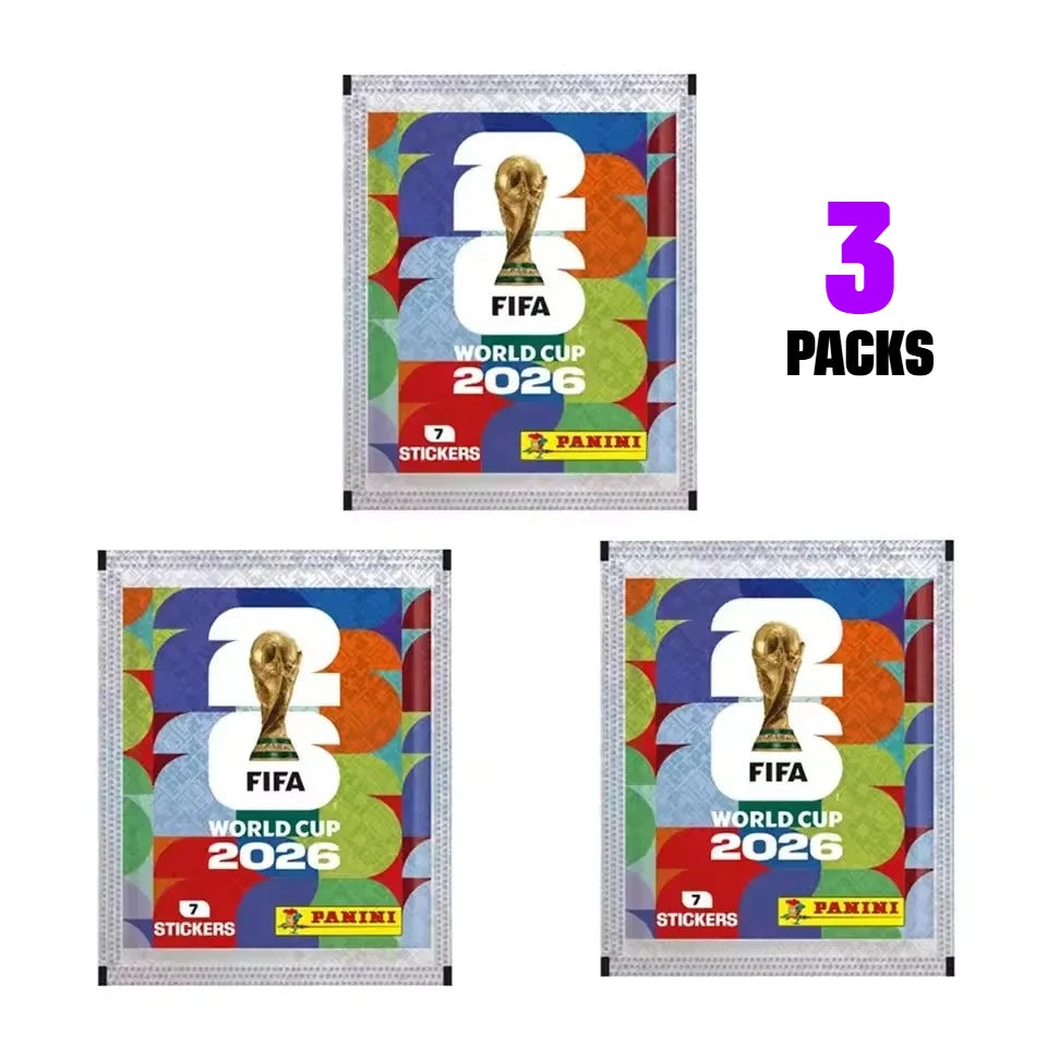 Panini FIFA 2026 World Cup Official Collectible Stickers Full Box 50 Packs Football Fan Sports Collection Souvenir