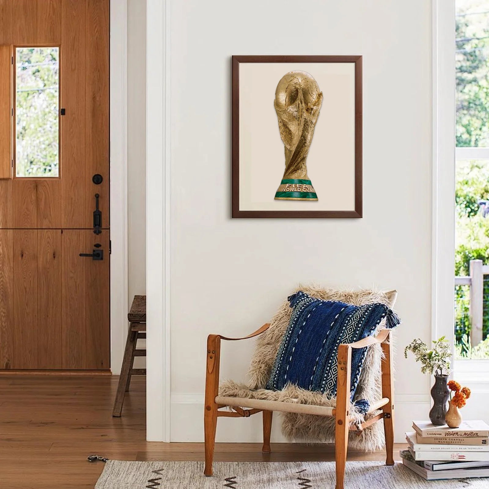 FIFA World Cup Trophy 2026 Wooden Puzzle 3D Poster USA Canada Mexico Soccer Fan Collectible Gift Toy Family Game Brain Teaser