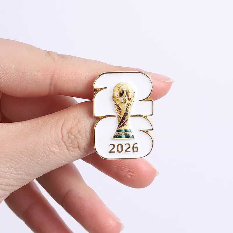 FIFA World Cup Theme Brooch Football Lapel Pin Badge Fashion Clothing Hat Backpack Decoration Souvenir Soccer Fans Collect Gifts