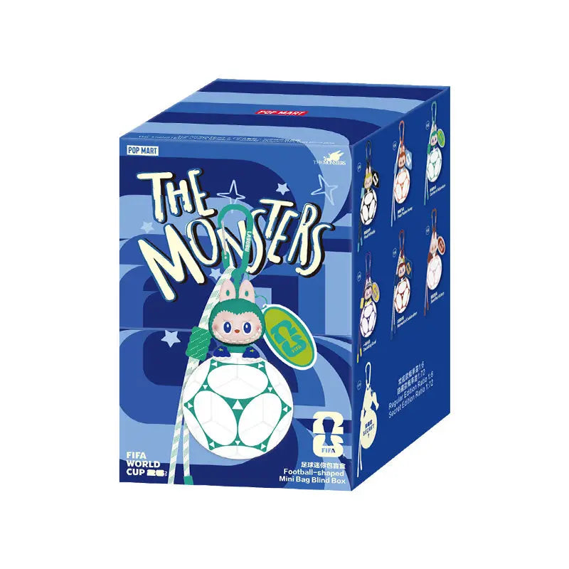 POPMART The Monsters Labubu Fifa Catch The Win Vinyl Plush Doll Football Themed Figure Cute Vinyl Plush Pendant Blind Box Gift