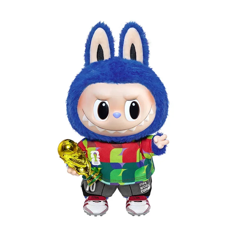 POPMART The Monsters Labubu Fifa Catch The Win Vinyl Plush Doll Football Themed Figure Cute Vinyl Plush Pendant Blind Box Gift