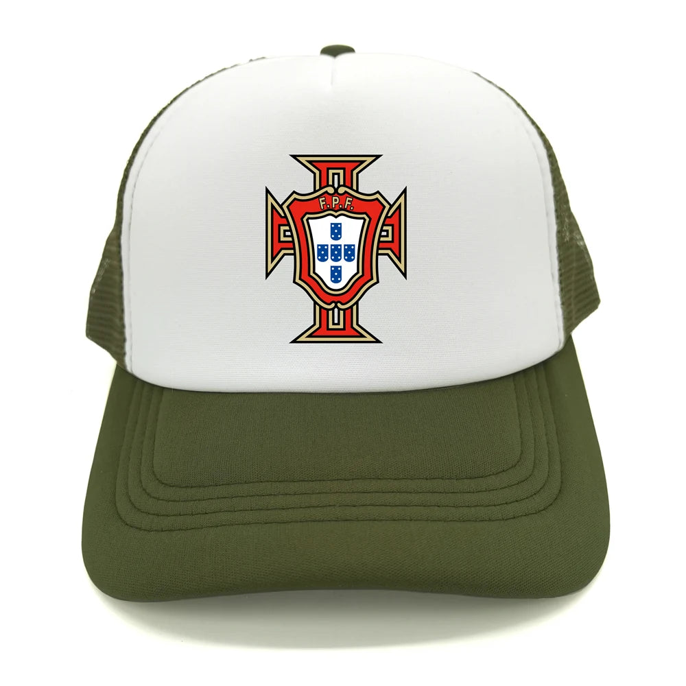 Portugal Trucker Caps Men Hat Baseball Cap Cool Summer Unisex Mesh Net Portugal National Footballer Hats