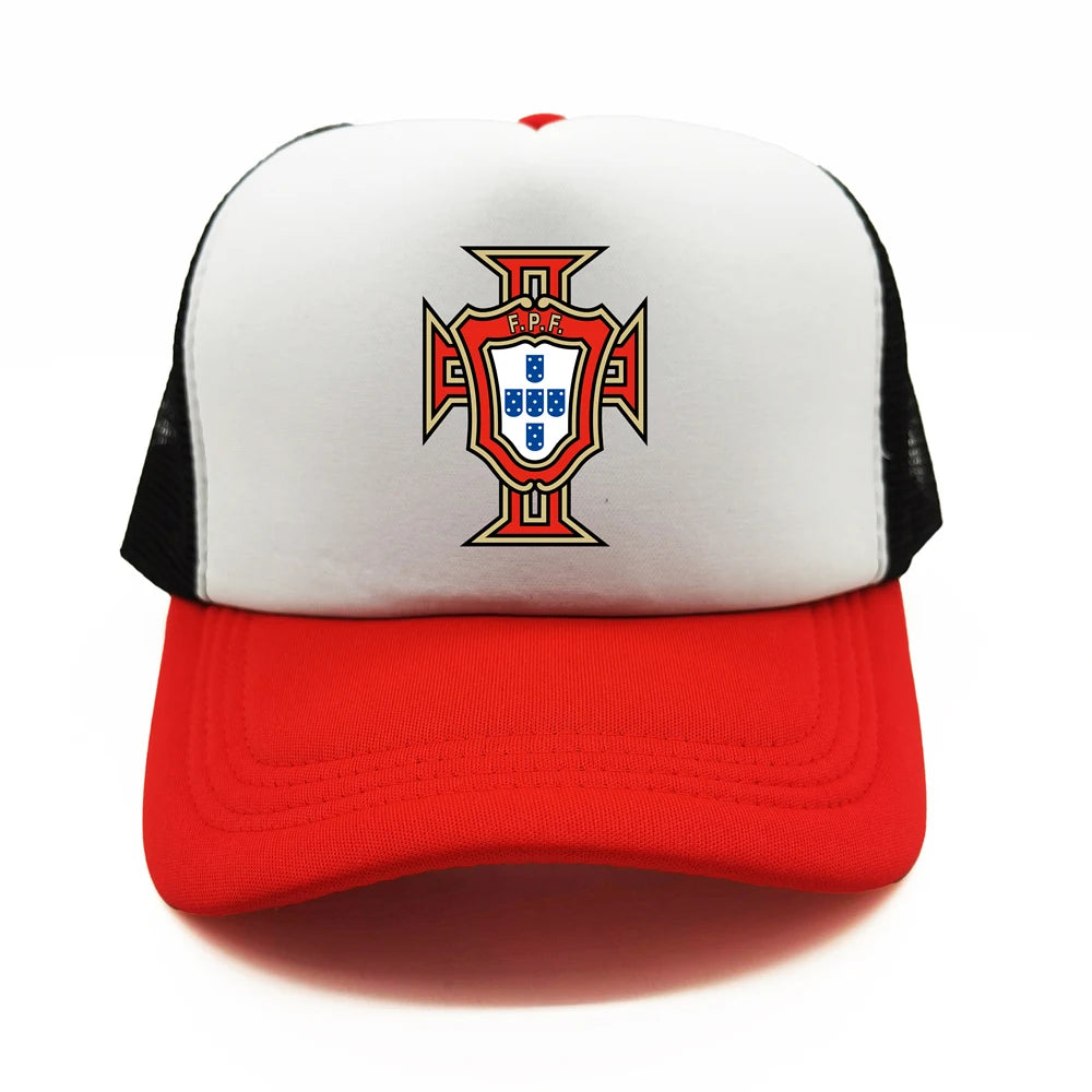 Portugal Trucker Caps Men Hat Baseball Cap Cool Summer Unisex Mesh Net Portugal National Footballer Hats