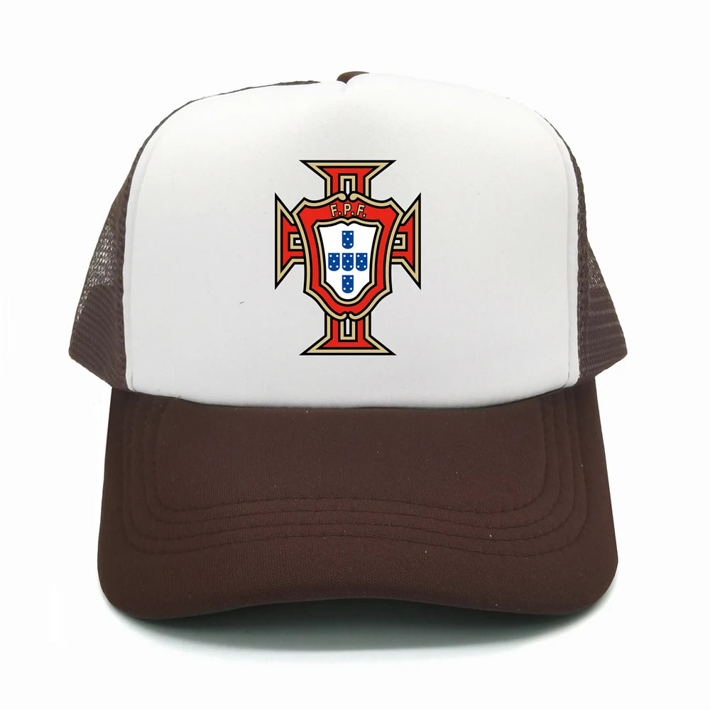 Portugal Trucker Caps Men Hat Baseball Cap Cool Summer Unisex Mesh Net Portugal National Footballer Hats