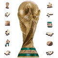 FIFA World Cup Trophy 2026 Wooden Puzzle 3D Poster USA Canada Mexico Soccer Fan Collectible Gift Toy Family Game Brain Teaser