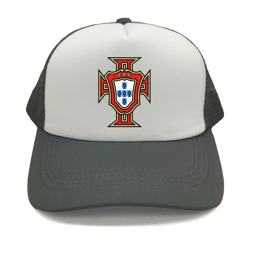 Portugal Trucker Caps Men Hat Baseball Cap Cool Summer Unisex Mesh Net Portugal National Footballer Hats