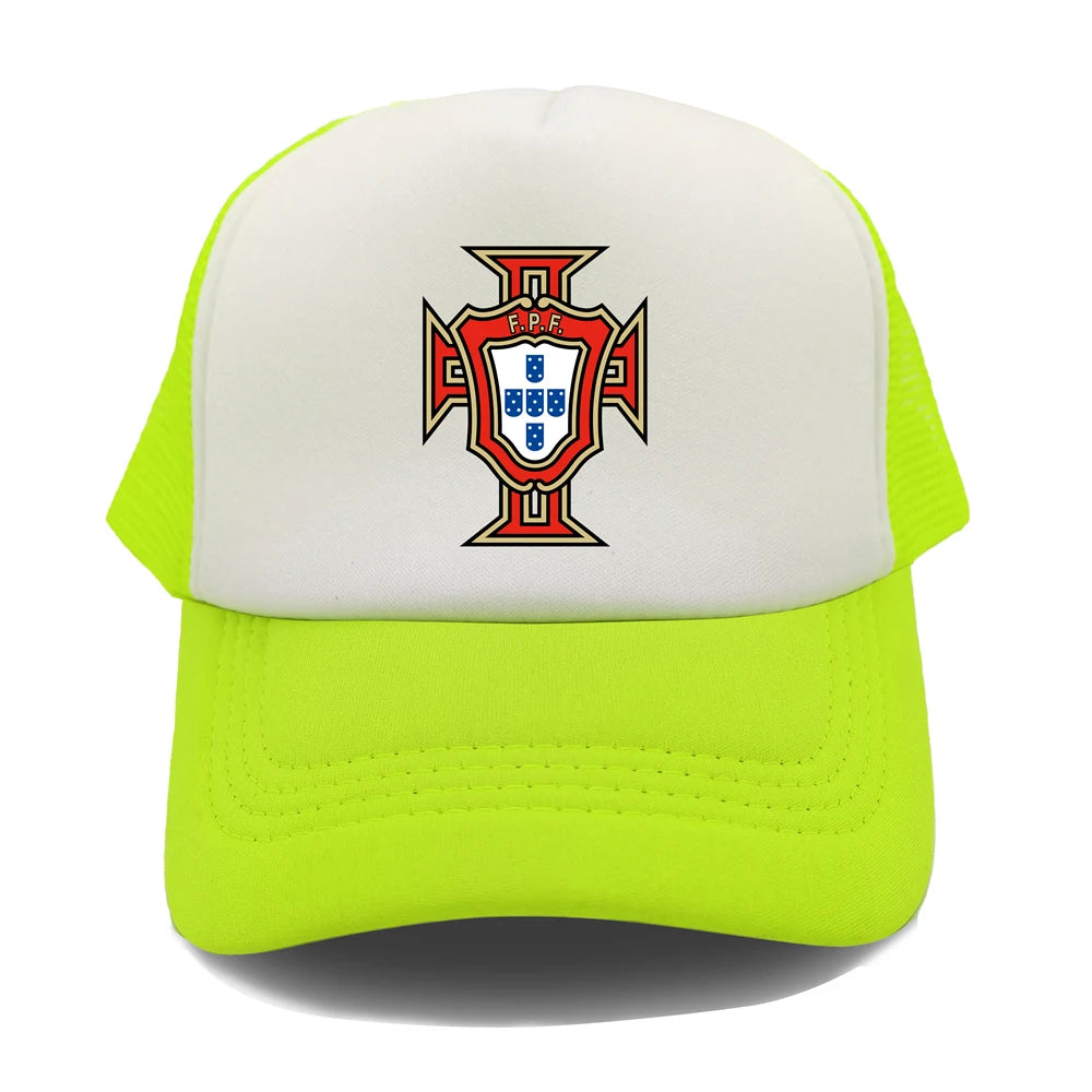 Portugal Trucker Caps Men Hat Baseball Cap Cool Summer Unisex Mesh Net Portugal National Footballer Hats