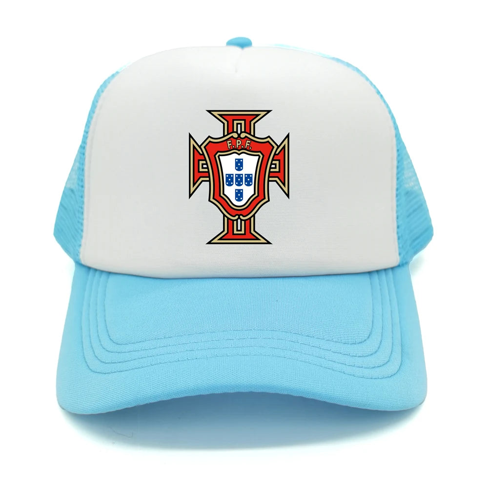Portugal Trucker Caps Men Hat Baseball Cap Cool Summer Unisex Mesh Net Portugal National Footballer Hats
