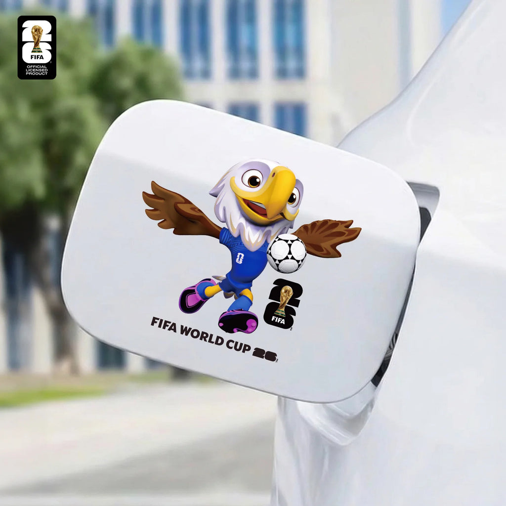 FIFA World Cup 2026 Car Decal Official World Cup Car Sticker with Trophy, Host City & Mascot Design - Waterproof Sticker for Car