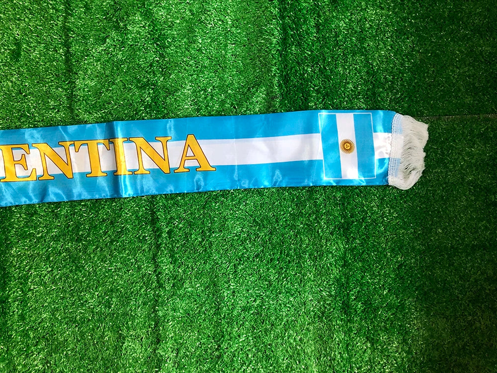 SKY FLAG Argentina scarf 14*130cm Argentina flag Custom Scarf football team Scarf Printing Satin Argentina banner