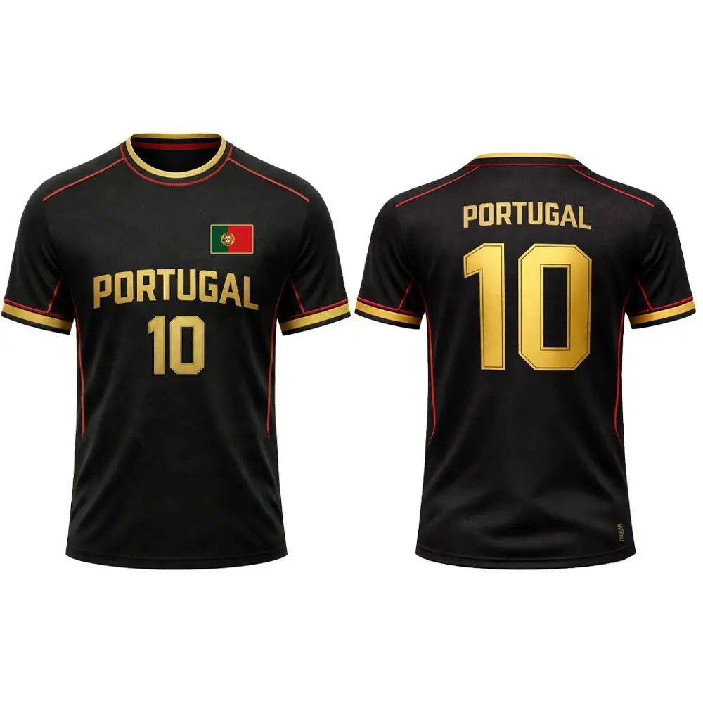 2026 New Portugal Flag Print Jersey Men's Breathable Quick-Drying Sportswear Summer Unisex Training Apparel Adult Fan T-Shirt