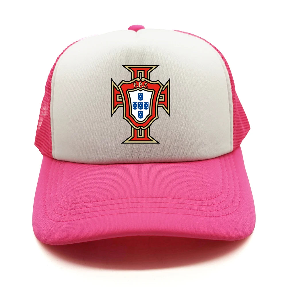 Portugal Trucker Caps Men Hat Baseball Cap Cool Summer Unisex Mesh Net Portugal National Footballer Hats