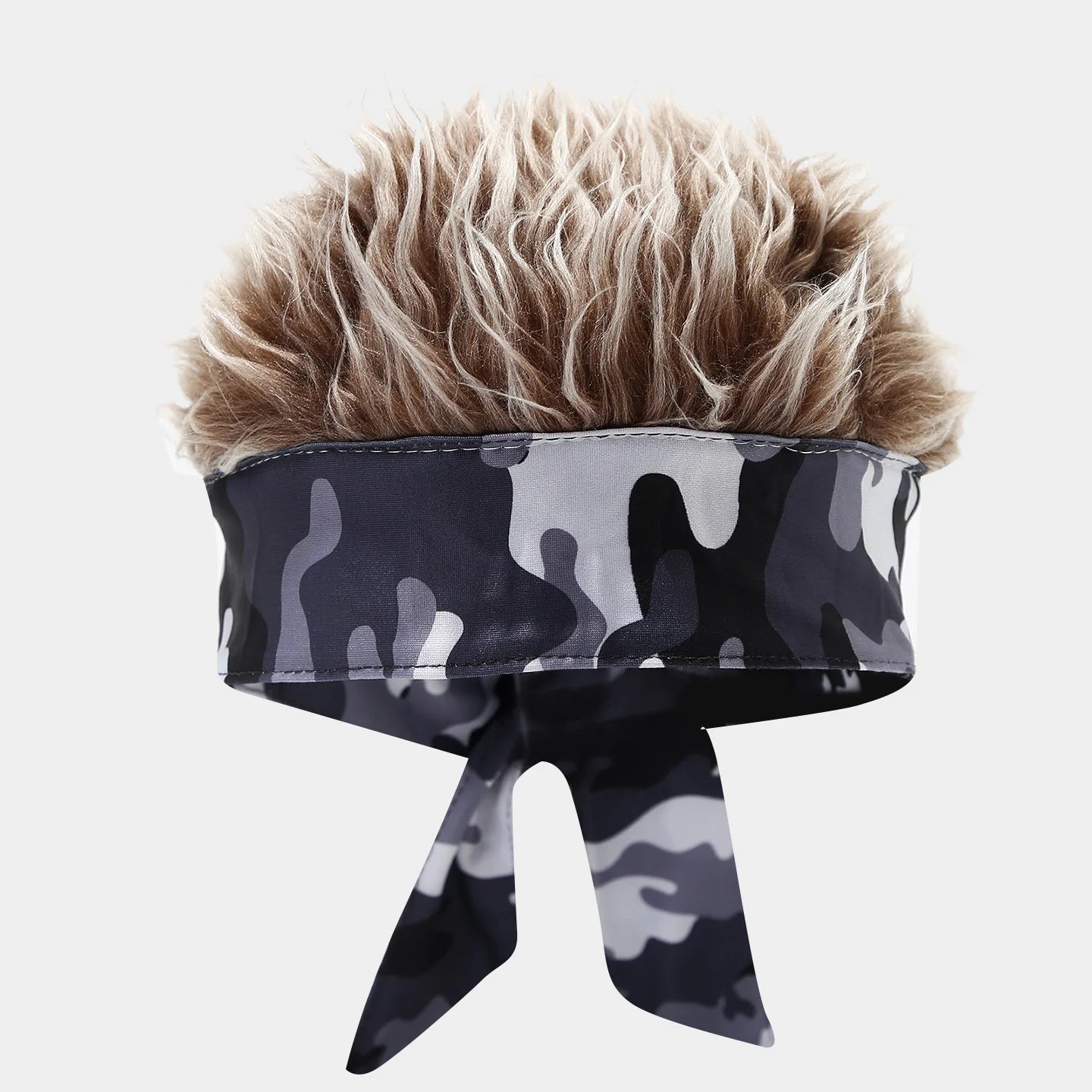 National Flag Headband with Wig Sports Fan Cheering Headwear Wig Hat Country Flag Print Wig Headband Headwrap