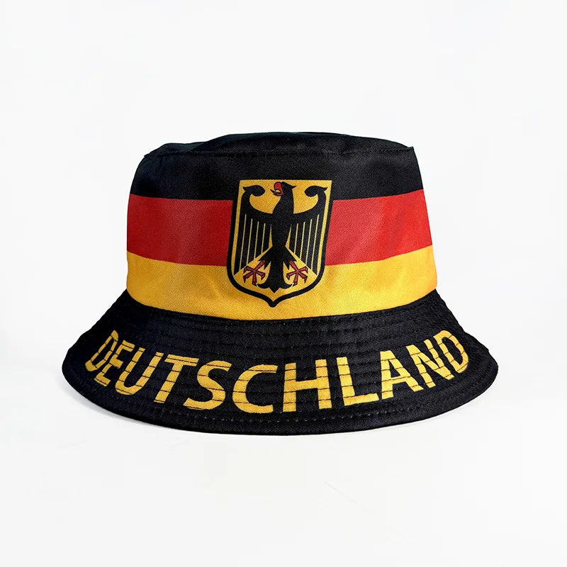 2026 Countries National Flag Bucket Hat Men Women Football Fan Party Football Cup Reversible Sun Hat Soccer Fans Fisherman Hat