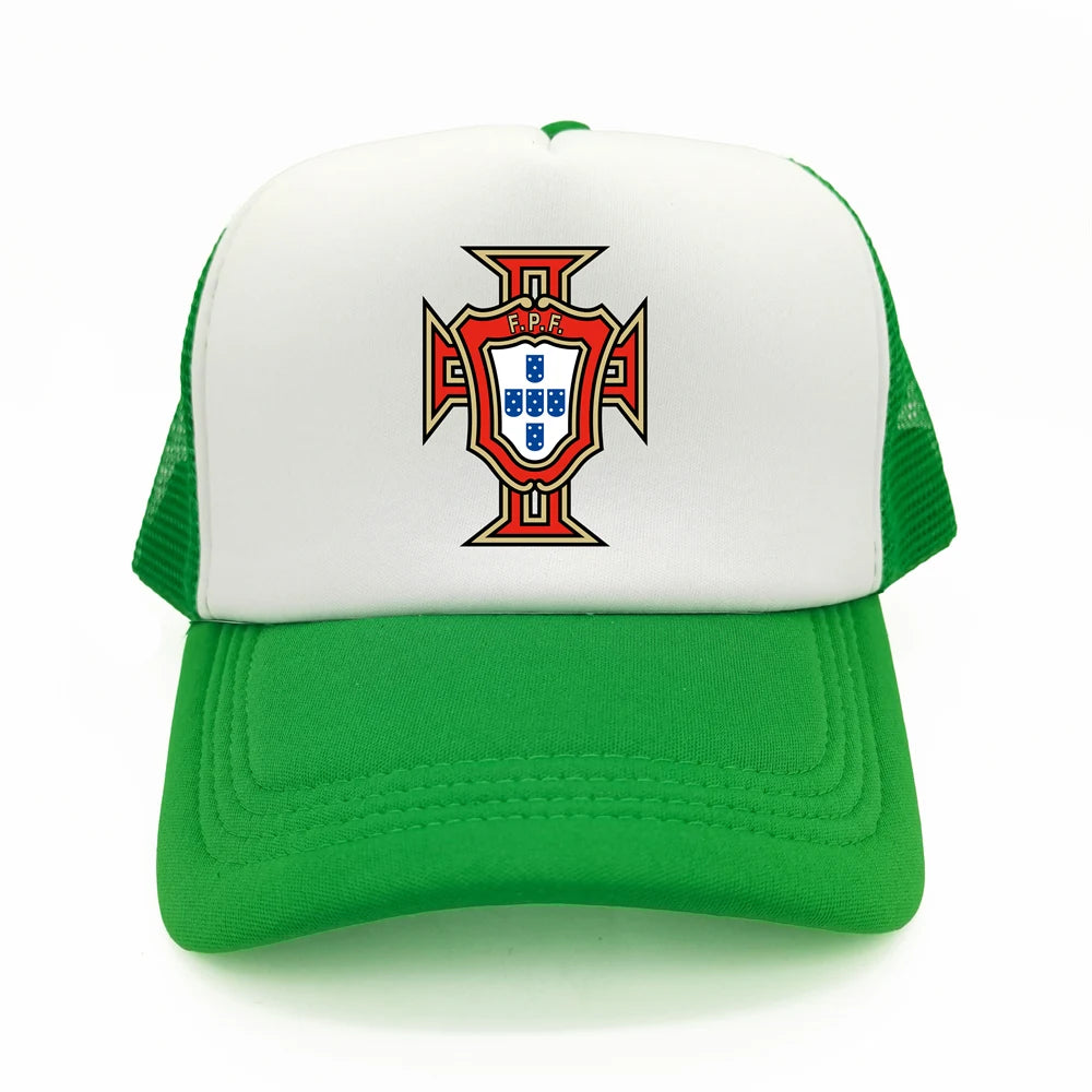 Portugal Trucker Caps Men Hat Baseball Cap Cool Summer Unisex Mesh Net Portugal National Footballer Hats