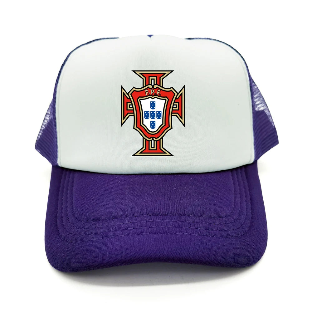 Portugal Trucker Caps Men Hat Baseball Cap Cool Summer Unisex Mesh Net Portugal National Footballer Hats