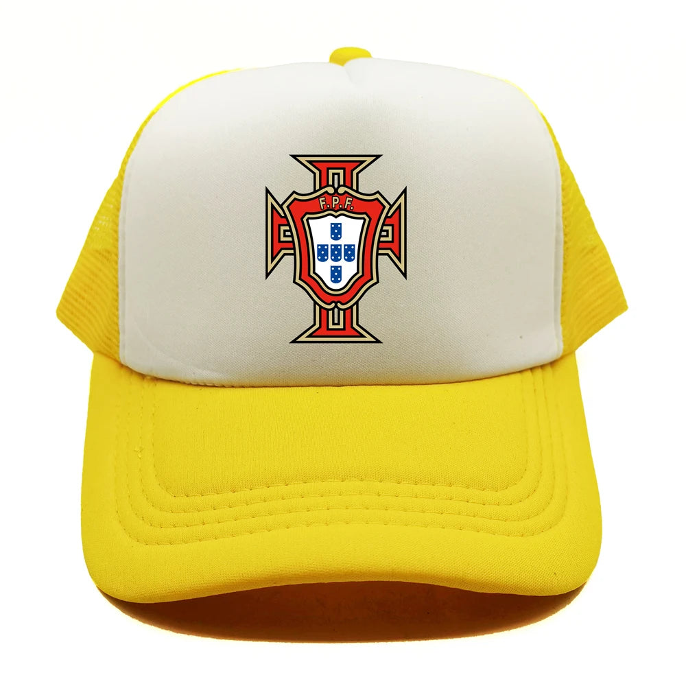 Portugal Trucker Caps Men Hat Baseball Cap Cool Summer Unisex Mesh Net Portugal National Footballer Hats