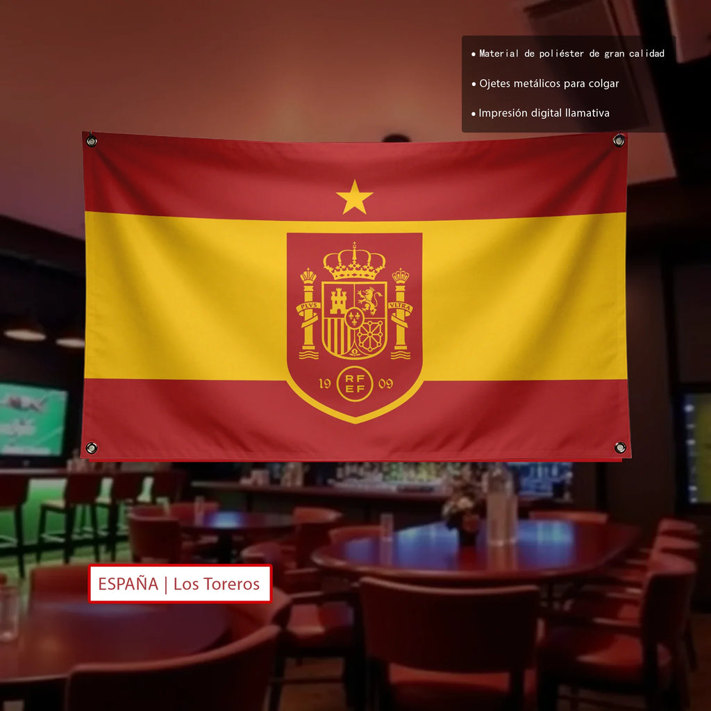 2026 Soccer Championship Team Flag Argentina Brazil France Germany England Spain Portugal Netherlands Polyester Fan Banner
