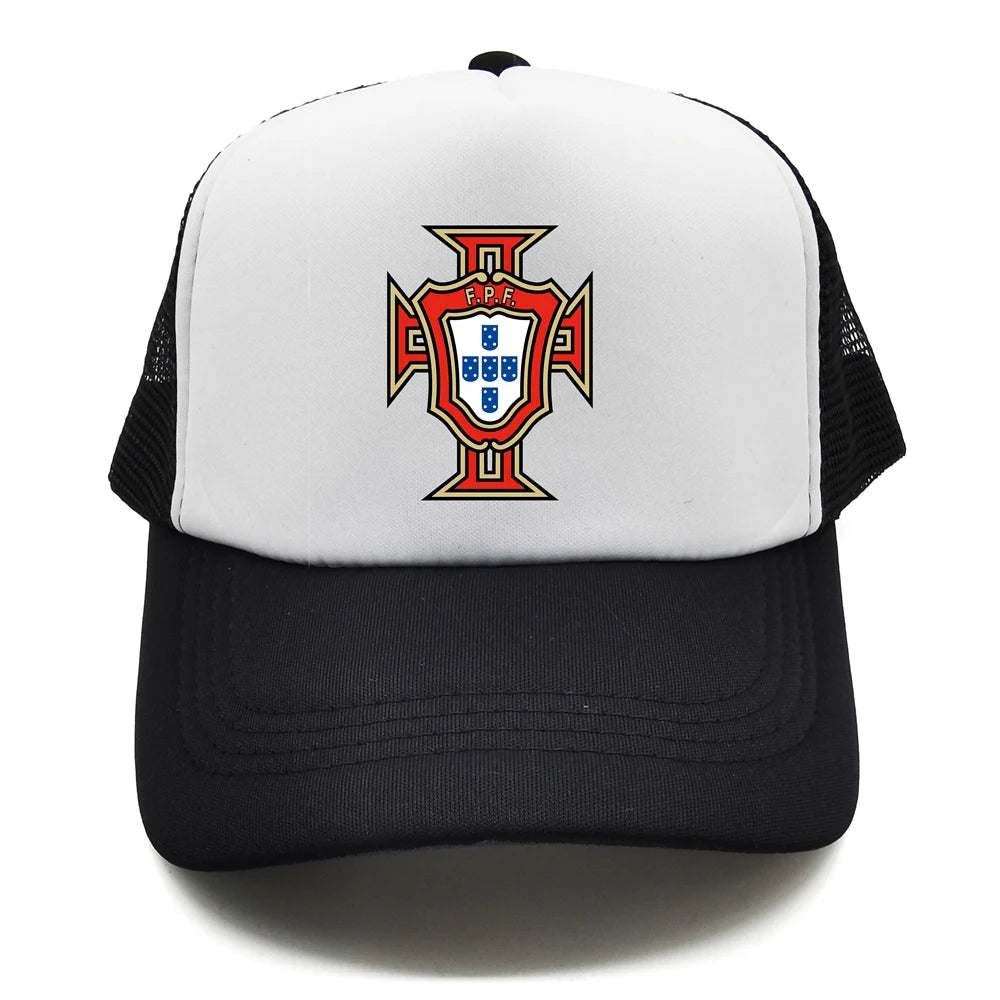 Portugal Trucker Caps Men Hat Baseball Cap Cool Summer Unisex Mesh Net Portugal National Footballer Hats