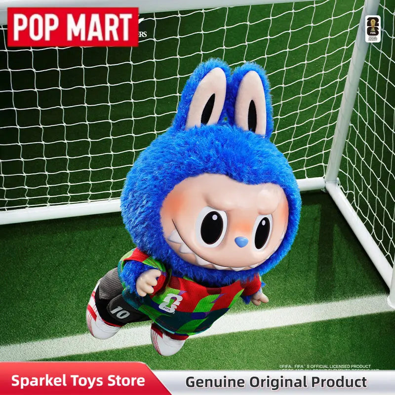 POPMART The Monsters Labubu Fifa Catch The Win Vinyl Plush Doll Football Themed Figure Cute Vinyl Plush Pendant Blind Box Gift